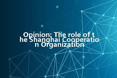 Opinion: The role of the Shanghai Cooperation Organization