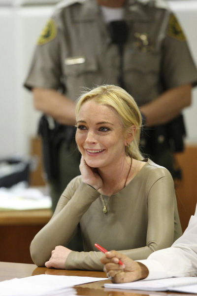 Lohan 盗窃案暂缓判刑