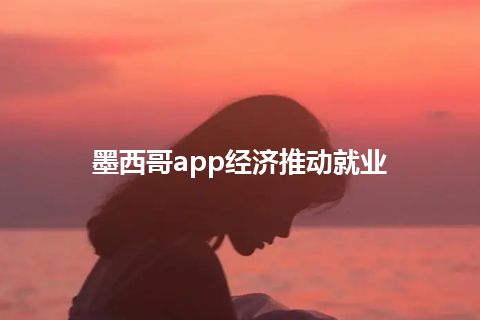 墨西哥app经济推动就业