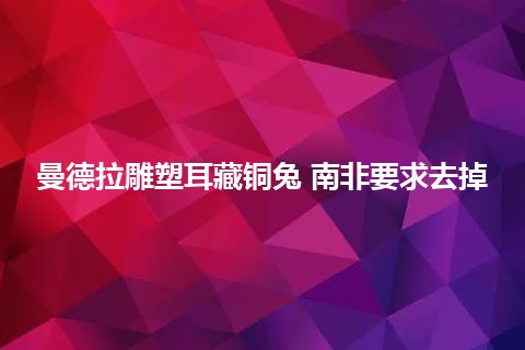 曼德拉雕塑耳藏铜兔 南非要求去掉