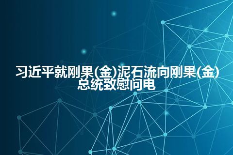 习近平就刚果(金)泥石流向刚果(金)总统致慰问电