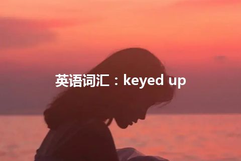 英语词汇：keyed up