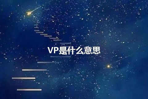 VP是什么意思