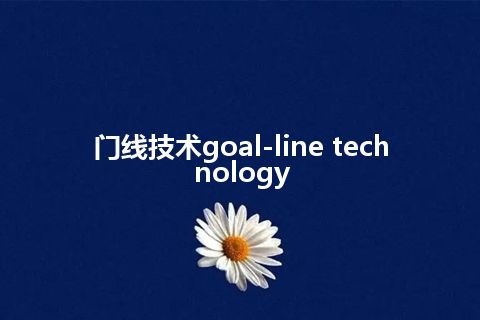 门线技术goal-line technology