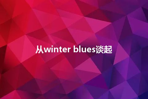 从winter blues谈起