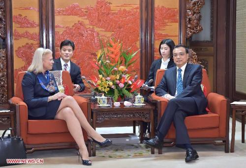 李克强会见Ginni Rometty