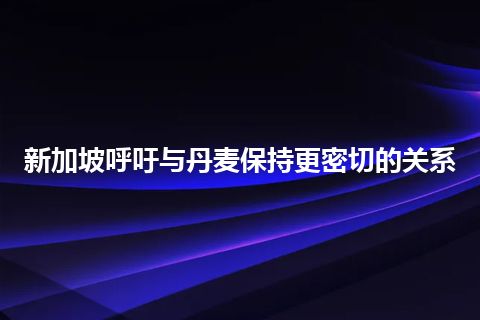 新加坡呼吁与丹麦保持更密切的关系