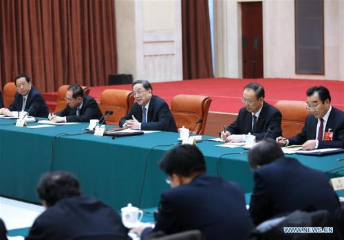 Chinese leaders join panel discussions with political adviso