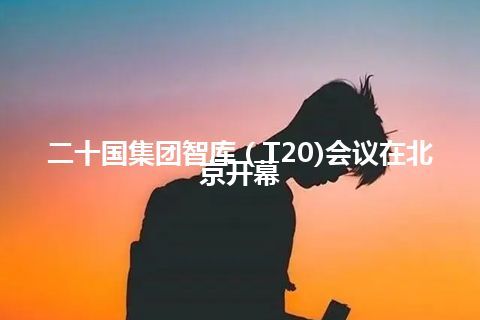 二十国集团智库（T20)会议在北京开幕