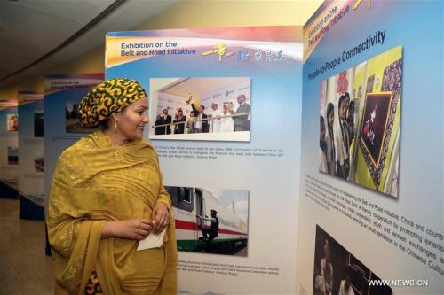 Photo exhibition on Belt and Road Initiative opens at UN hea