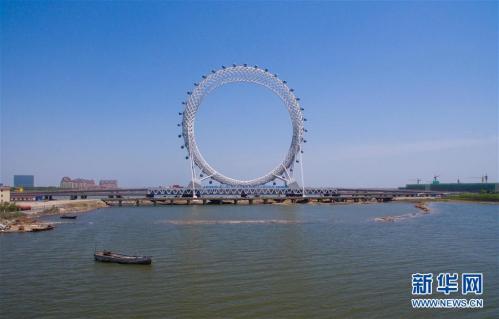 Ring-shaped bridge built in Zhengzhou, China