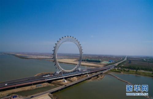 Ring-shaped bridge built in Zhengzhou, China