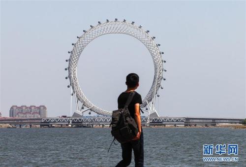 Ring-shaped bridge built in Zhengzhou, China