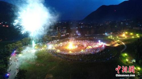 Minority Yi celebrate Torch Festival in southwest China