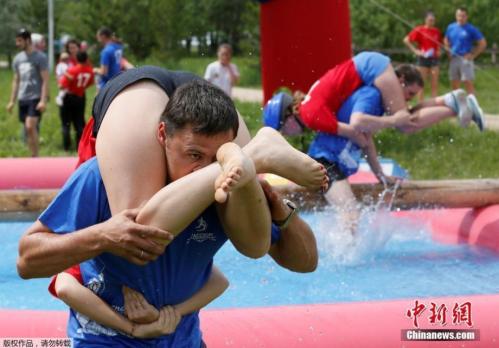 Russia holds Wife Carrying Championship