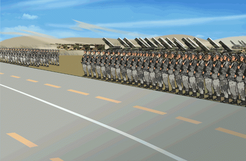 Cartoon Commentary, PLA 90th birthday ①: Military Parade op