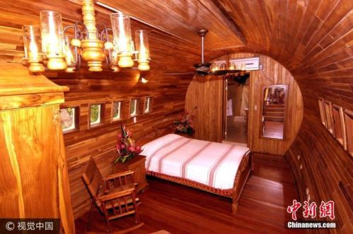 Boeing 727 transformed into luxury hotel suite in Costa Rica