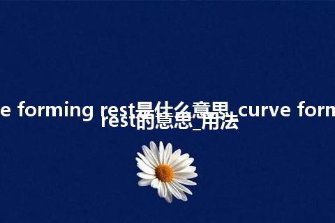 curve forming rest是什么意思_curve forming rest的意思_用法