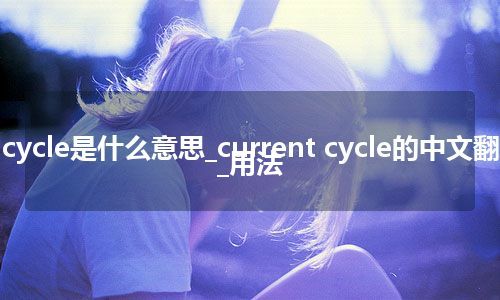 current cycle是什么意思_current cycle的中文翻译及用法_用法