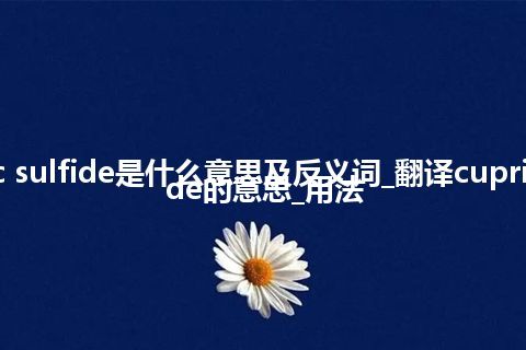 cupric sulfide是什么意思及反义词_翻译cupric sulfide的意思_用法