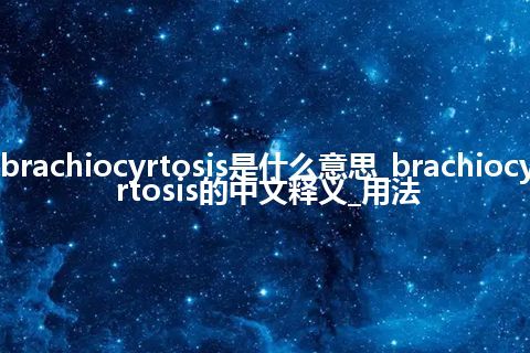 brachiocyrtosis是什么意思_brachiocyrtosis的中文释义_用法