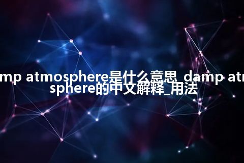 damp atmosphere是什么意思_damp atmosphere的中文解释_用法