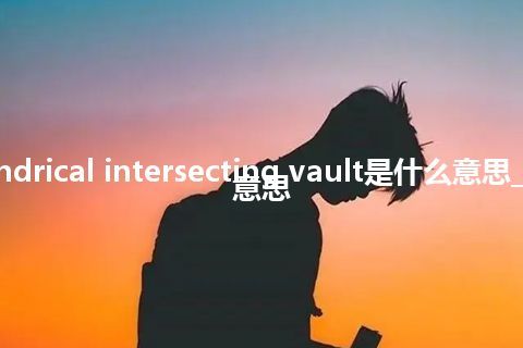 cylindrical intersecting vault是什么意思_中文意思