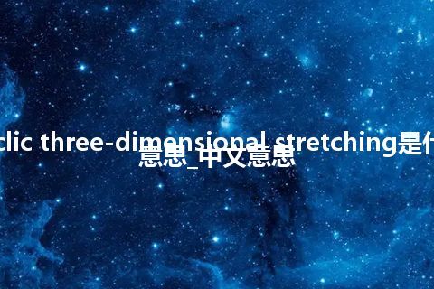 cyclic three-dimensional stretching是什么意思_中文意思