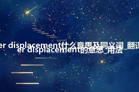 cylinder displacement什么意思及同义词_翻译cylinder displacement的意思_用法