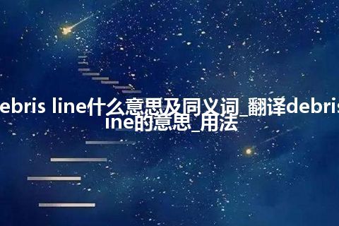 debris line什么意思及同义词_翻译debris line的意思_用法