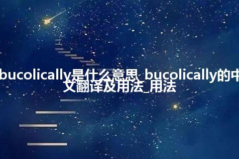 bucolically是什么意思_bucolically的中文翻译及用法_用法