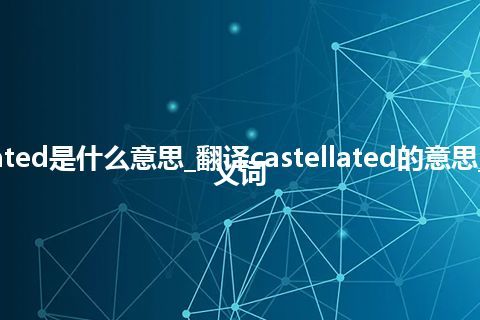 castellated是什么意思_翻译castellated的意思_用法_同义词