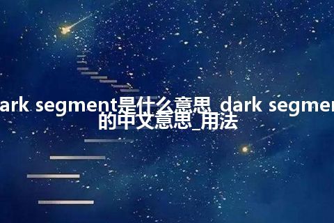 dark segment是什么意思_dark segment的中文意思_用法