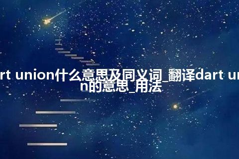 dart union什么意思及同义词_翻译dart union的意思_用法