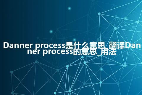 Danner process是什么意思_翻译Danner process的意思_用法