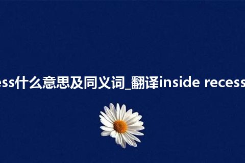 inside recess什么意思及同义词_翻译inside recess的意思_用法