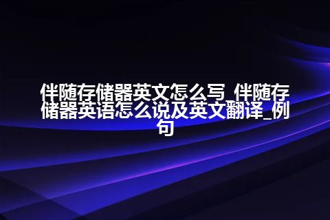 伴随存储器英文怎么写_伴随存储器英语怎么说及英文翻译_例句