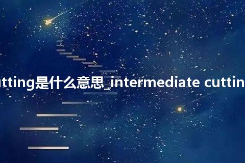 intermediate cutting是什么意思_intermediate cutting的中文解释_用法