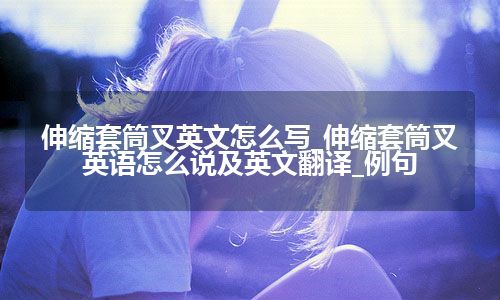 伸缩套筒叉英文怎么写_伸缩套筒叉英语怎么说及英文翻译_例句