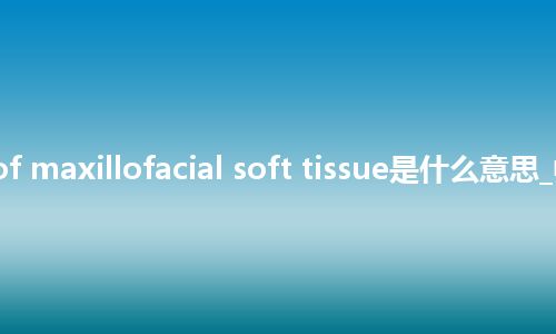 injury of maxillofacial soft tissue是什么意思_中文意思