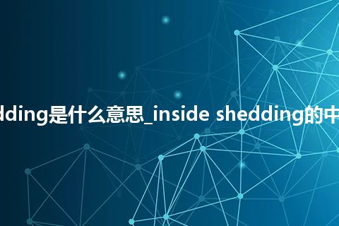 inside shedding是什么意思_inside shedding的中文解释_用法