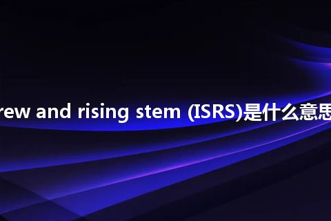 inside screw and rising stem (ISRS)是什么意思_中文意思