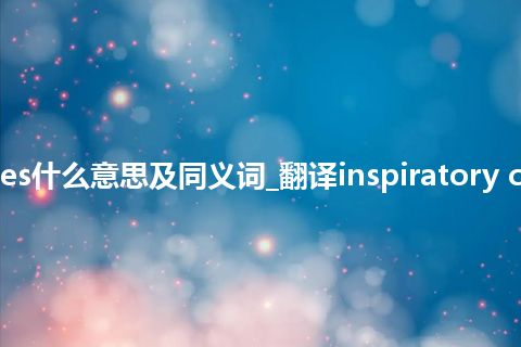 inspiratory crackles什么意思及同义词_翻译inspiratory crackles的意思_用法