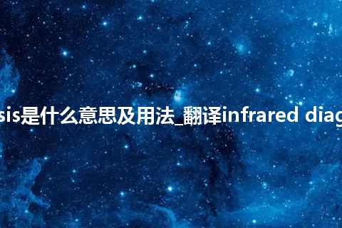 infrared diagnosis是什么意思及用法_翻译infrared diagnosis的意思_用法