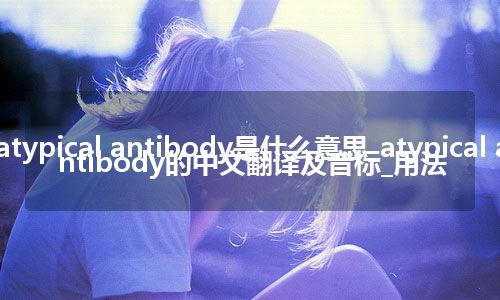 atypical antibody是什么意思_atypical antibody的中文翻译及音标_用法