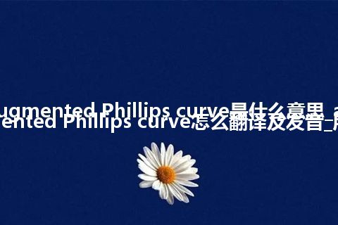 augmented Phillips curve是什么意思_augmented Phillips curve怎么翻译及发音_用法