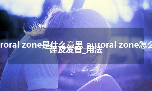 auroral zone是什么意思_auroral zone怎么翻译及发音_用法