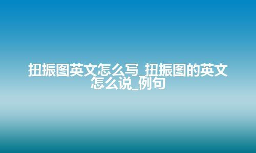 扭振图英文怎么写_扭振图的英文怎么说_例句