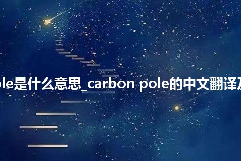 carbon pole是什么意思_carbon pole的中文翻译及用法_用法