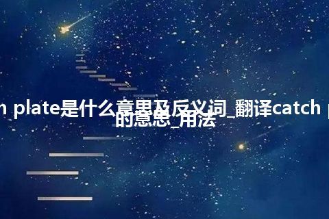 catch plate是什么意思及反义词_翻译catch plate的意思_用法